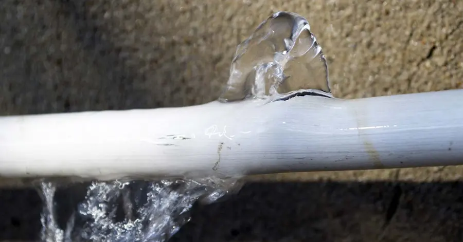 A leaking appliance supply line in a Big Lake, MN home