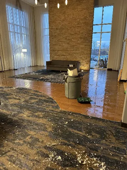 Storm and flood water cleanup in a Big Lake, MN home