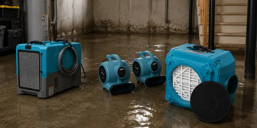 A failed water heater flooding a Big Lake, MN basement